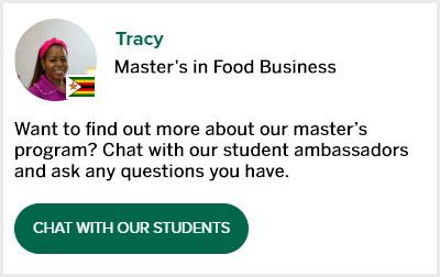 Chat with a Food Business master’s student